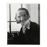 Marcel Duchamp by Victor Obsatz, Gelatin silver print, sold Jan 2025