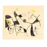 Série Mallorca (Mallorca Series) , One Work by Joan Miró, Etching and aquatint in colors, sold Jan 2025
