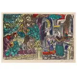 Die Elixiere des Teufels (Complete Portfolio of Eight Lithographs) by Franz von Zülow, Complete portfolio of 8 hand-colored lithographs, sold Jan 2025