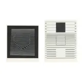 Naissances (Complete Suite of Two Serigraphs and Text) by Victor Vasarely, To include the two framed serigraphs on paper, sold Jan 2025