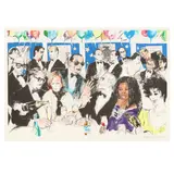 Celebrity Night at Spago by LeRoy Neiman, Color lithograph on paper, sold Jan 2025