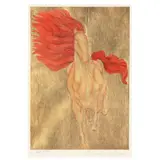 Nobilis by Guillaume Azoulay, Monoprint rendered as an etching in colors with hand-laid 24kt goldleaf on paper, sold Jan 2025