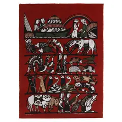 Noah's Ark by Sadao Watanabe, Woodblock print, sold Jan 2025