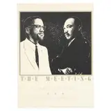 The Meeting: Martin & Malcolm by Harry Clark, Lithographic poster in colors, sold Jan 2025