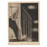 Plusiers Lunes (Several Moons) by Louis Marcoussis, Etching with drypoint on laid paper, sold Jan 2025