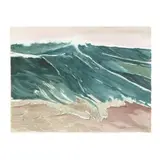 Untitled (Ocean Landscape) by Nancy Tuttle May, Watercolor on paper, sold Jan 2025