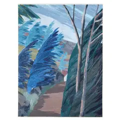 Evergreens in Wind by Maud Gatewood, Acrylic on canvas, sold Jan 2025