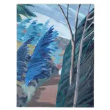 Evergreens in Wind by Maud Gatewood, Acrylic on canvas, sold Jan 2025