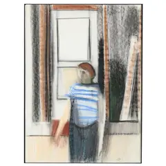 Standing Figure by Maud Gatewood, Pastel on paper, sold Jan 2025