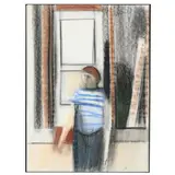 Standing Figure by Maud Gatewood, Pastel on paper, sold Jan 2025