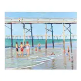 Under the Pier by Stephen Moore, Acrylic on canvas, sold Jan 2025