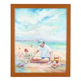 A Day at the Beach by Sally Sutton, Acrylic on canvas, sold Jan 2025