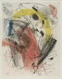 Farbradierung I by Walter Stöhrer, 1971, drypoint, sold Jun 2020