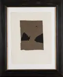 Ohne Titel (Collage) by Antoni Tàpies, pencil, sold Jun 2020