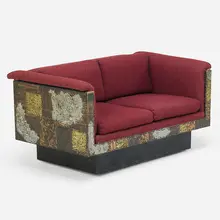 Patchwork Loveseat by Paul Evans, sold Jan 2017