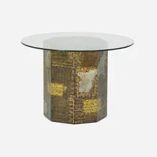 Patchwork Table by Paul Evans, sold Jan 2017