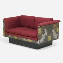 Patchwork Loveseat by Paul Evans, sold Jan 2017