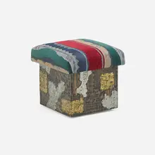 Patchwork Ottoman by Paul Evans, sold Jan 2017