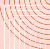 Curves & Corners by Claudia Comte, woodcut, offered Sep 2025