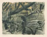 Ente by Robert Hainard, 1959, color woodcut, sold Sep 2025