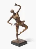 Tänzerin by Marcel Perincioli, 1986, bronze, sold Sep 2025