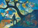 In der Nähe des Kanals by Carl Walter Liner, 1951, oil on canvas, sold Sep 2025