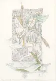 Heiliger Georg by Alois Carigiet, 1978, watercolor, sold Sep 2025