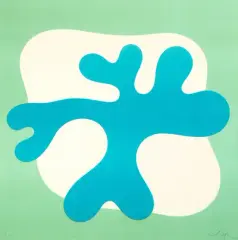Plakat Basel by Jean Arp, 1961, color lithograph, sold Sep 2025