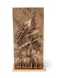 Doppio Rilievo by Arnaldo Pomodoro, 2022, bronze, offered Sep 2025