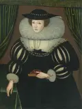 Portrait einer Dame mit Buch by England, um 1575 & 80, oil on canvas, offered Jun 2025