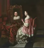 zugeschrieben Dame vor dem Spiegel by Joost van Geel, oil on canvas, offered Jun 2025