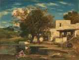 La maison turque by Narcisse Virgile Diaz De La Peña, 1852, oil on canvas, offered Jun 2025