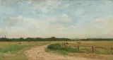 Weidenlandschaft by Pierre Emmanuel Eugène Damoye, 1879, oil on panel, sold Jun 2025