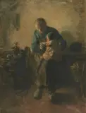 Der Schuhmacher by Albertus Johan Neuhuys, oil on canvas, sold Jun 2025