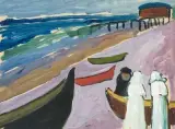Figuren am Strand by Marianne von Werefkin, 1907, watercolor, sold Jun 2025