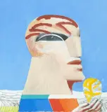 Kopf by Horst Antes, gouache, offered Jun 2025