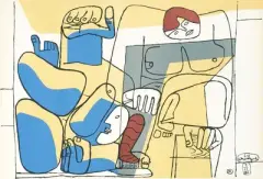 1939 by Le Corbusier, 1960, color lithograph, sold Jun 2025