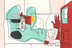 Chez soi... by Le Corbusier, 1960, color lithograph, sold Jun 2025