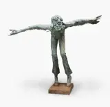 Backyard Ikarus by Dennis Smith, 1981, bronze, sold Jun 2025