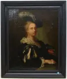 Nachfolger Portrait einer Dame mit Papagei by Alexis Grimou, oil on canvas, offered Jun 2025