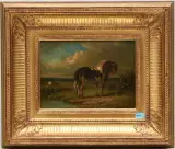 Pferd by Henry Auguste d'Ainecy de Montpezat, oil on canvas, sold Jun 2025