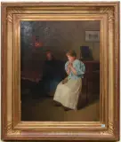 Das Gebet by Carl Feiertag, 1896, oil on canvas, offered Jun 2025
