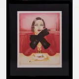 Smoking Lady by Shimon Okshteyn, Serigraph, offered May 2016