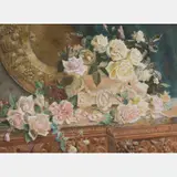 Pink Roses by Kate Sadler, Watercolor, offered May 2016