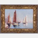 Whitby by Horace Middleton, Oil on canvas, offered Apr 2016
