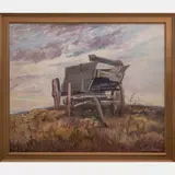 Landscape with Wagon by Francis Clark Brown, Oil on canvas, offered Apr 2016