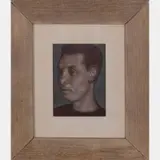 Portrait of a Young Man by Herbert Steinberg, Oil on paper, offered Apr 2016