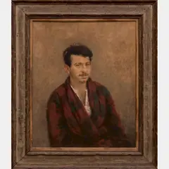 Early Self Portrait by Herbert Steinberg, Oil on canvas, offered Apr 2016
