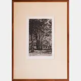 Kensington Gardens, No. II by Francis Seymour Haden, 1860, Etching, offered Apr 2016