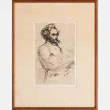 C.L. Drovet, Sculptor by James Abbot McNeil Whistler, 1859, Etching, offered Apr 2016